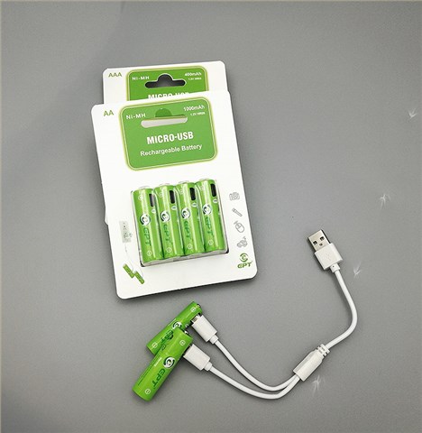 1.2V 1000mAh AA 5號Type-c口充電鎳氫電池 1.2V 1000mAh AA 5號Type-c口充電鎳氫電池